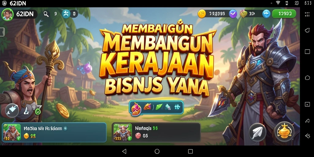 Screenshot gameplay 62IDN menampilkan manajemen bisnis yang seru.