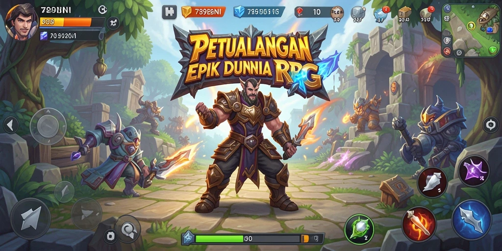 Tangkapan layar menampilkan pertempuran epik dalam 789BNI dengan karakter keren.