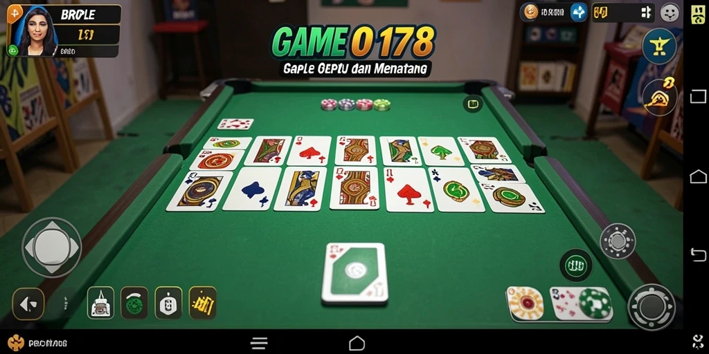 Tampilan gameplay seru dari BRO178 yang menggambarkan permainan Gaple.