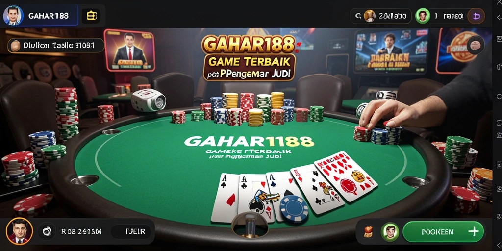 Tampilan menarik dari gameplay Poker di GAHAR188 yang penuh tantangan.