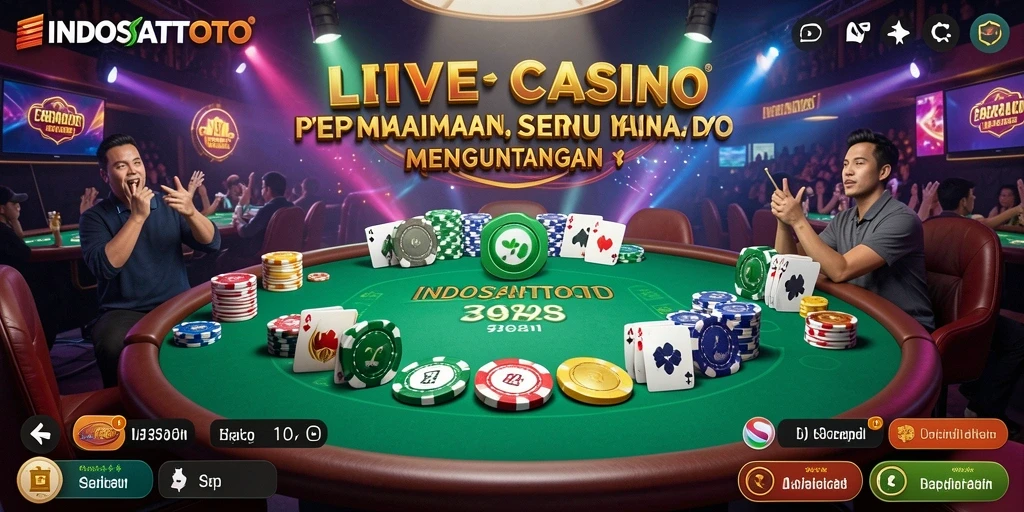 Tampilan gameplay Live Casino yang menarik dan interaktif.
