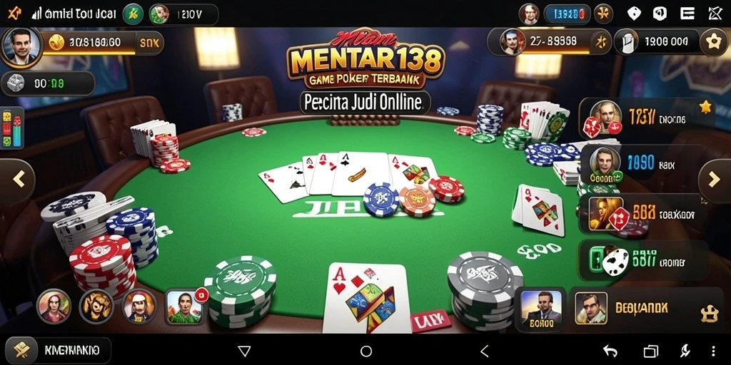 Screenshot gameplay MENTARI138 menampilkan serunya permainan Poker.