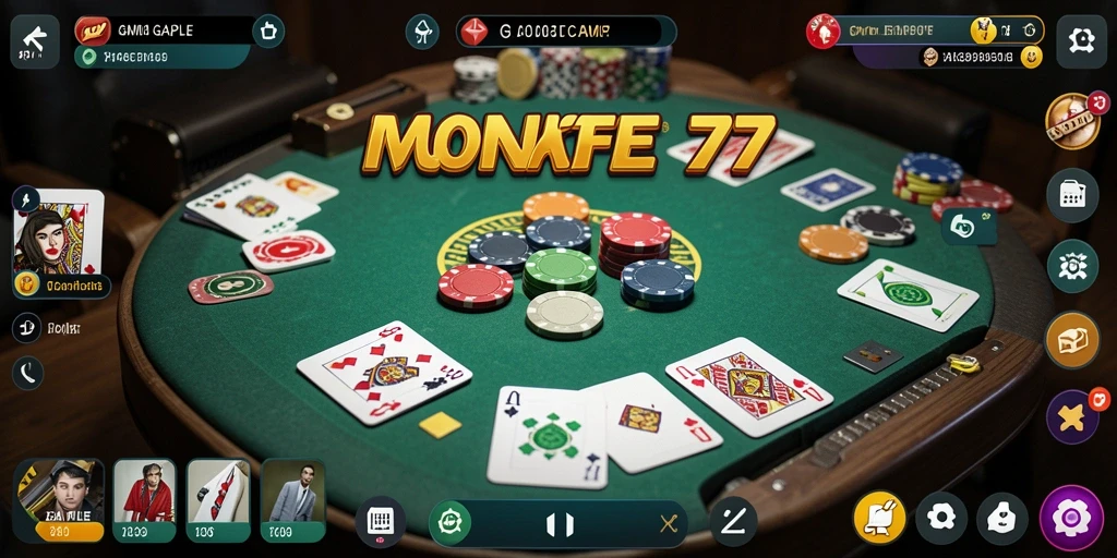Tangkapan layar gameplay <strong>MONTE77</strong> menampilkan aksi seru dalam permainan Gaple.