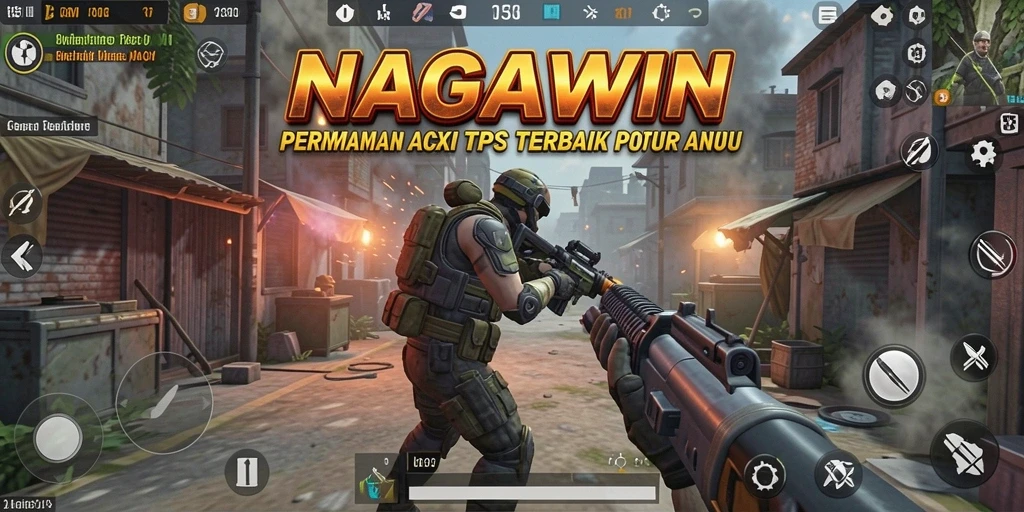 Tampilan gameplay <strong>NAGAWIN</strong> yang menegangkan dan penuh aksi.