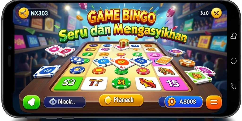 Tampilan permainan Bingo seru di aplikasi NX303.