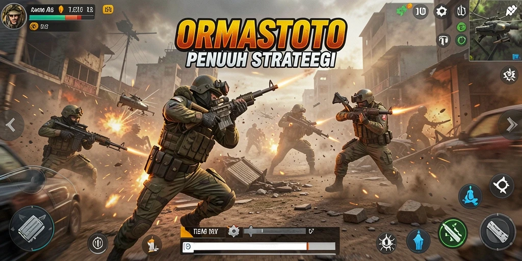 Screenshot ORMASTOTO menampilkan aksi pertempuran yang mendebarkan dan grafis yang menarik.