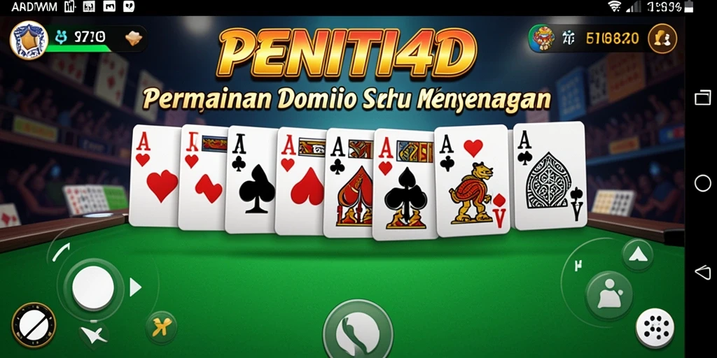 Tampilan menarik dari gameplay DOMINO di PENITI4D
