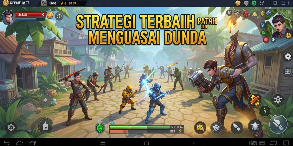 Tampilan gameplay <strong>REPUBLIK77</strong> yang menegangkan dan penuh strategi.