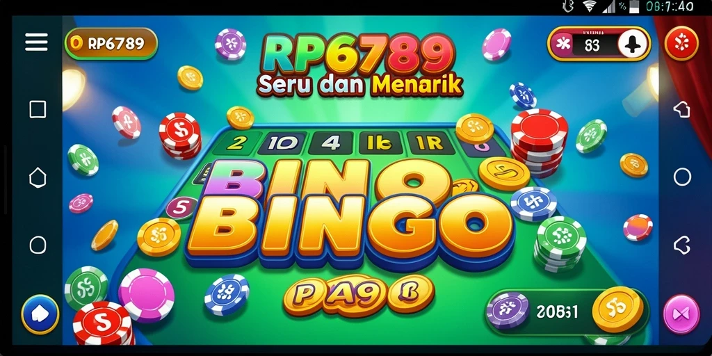 Screenshot utama RP6789 menampilkan gameplay Bingo yang seru dan interaktif.