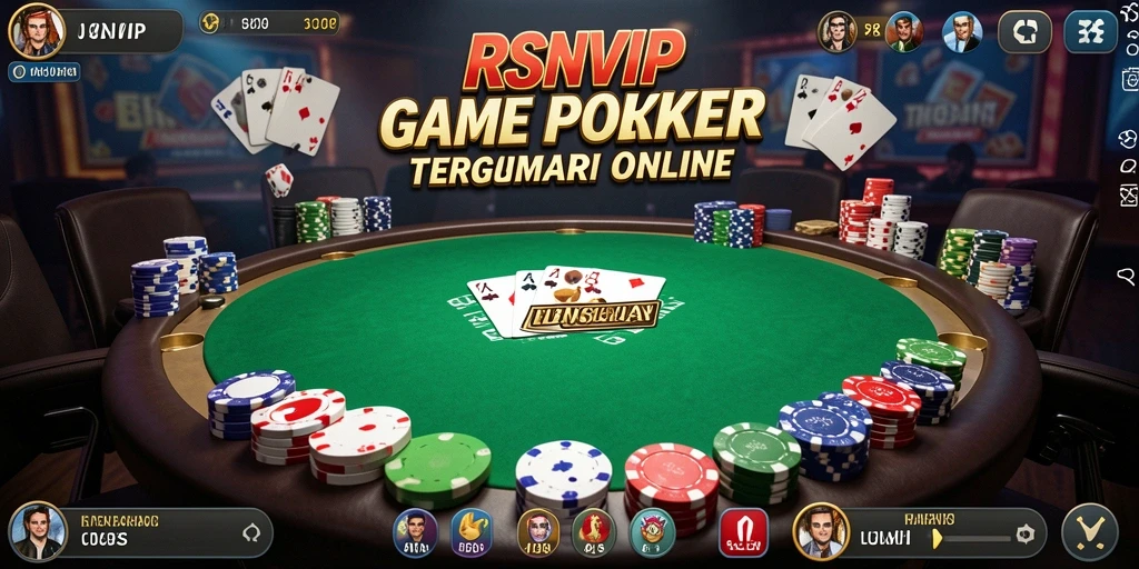 Screenshot gameplay poker RSNVIP yang seru dan menantang.