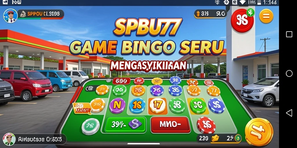 Tampilan gameplay seru di SPBU77 Bingo.