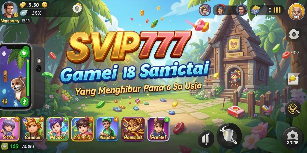 Tampilan gameplay <strong>SVIP777</strong> yang penuh warna dan menyenangkan.