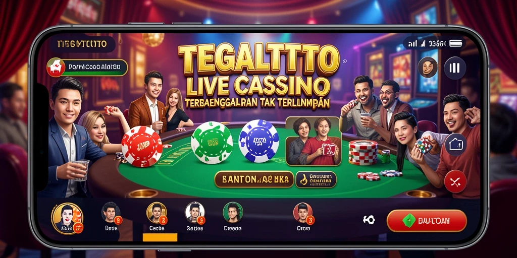 Tampilan screenshot gameplay TEGALTOTO yang menampilkan dealer langsung dan interaksi pemain.